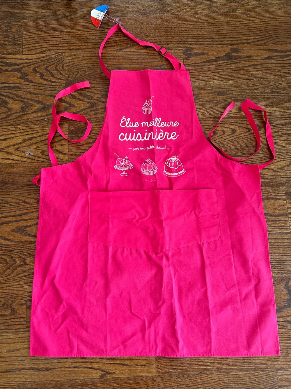 Hot Pink Kitchen Apron From France